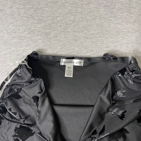 Madden Girl Women's Velvet Burnout Midi Slip Dress - Picture 8 of 11